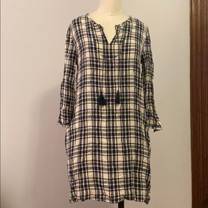 Madewell Plaid Tunic Dress